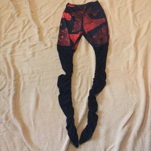 Hot Girl Galaxy Two Tone Leggings